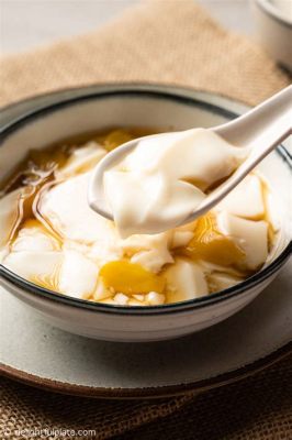  Tofu Pudding w Pikantnym Sosie Zewnętrzna Chrupiąca Tekstura i Kremowa Skłonność